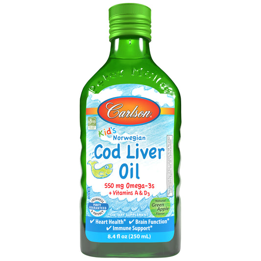 Kid's Cod Liver Oil is sourced from deep, cold-water fish off the coast of Norway using traditional, sustainable methods. sku_1373 cod liver oil for infants