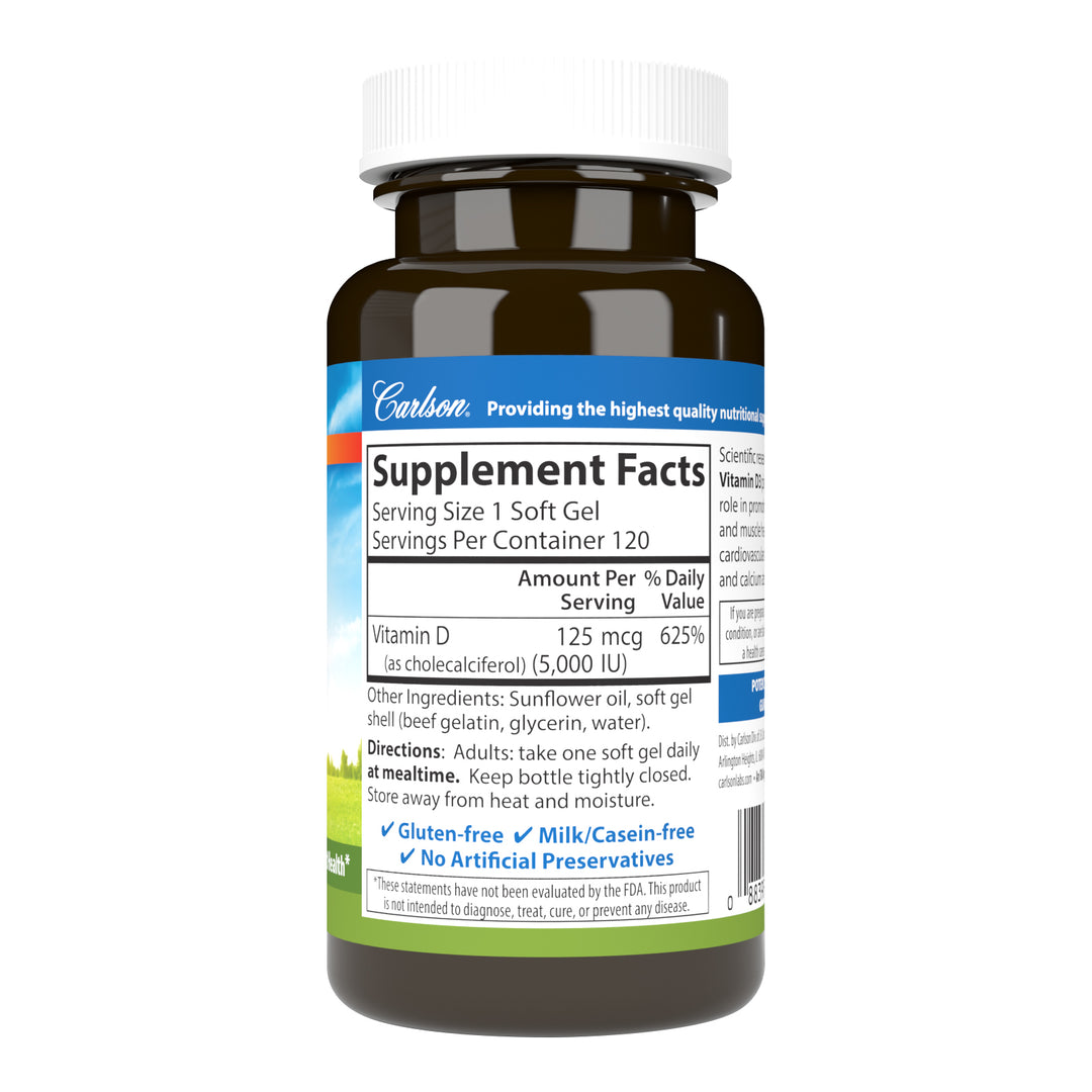 Vitamin D3 5,000 IU (125 mcg)