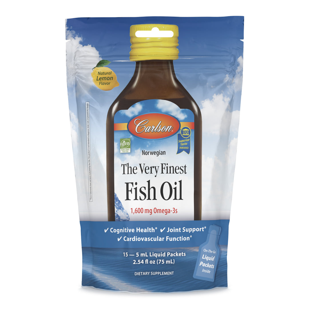 The Very Finest Fish Oil Grab + Go Packs, Pouch