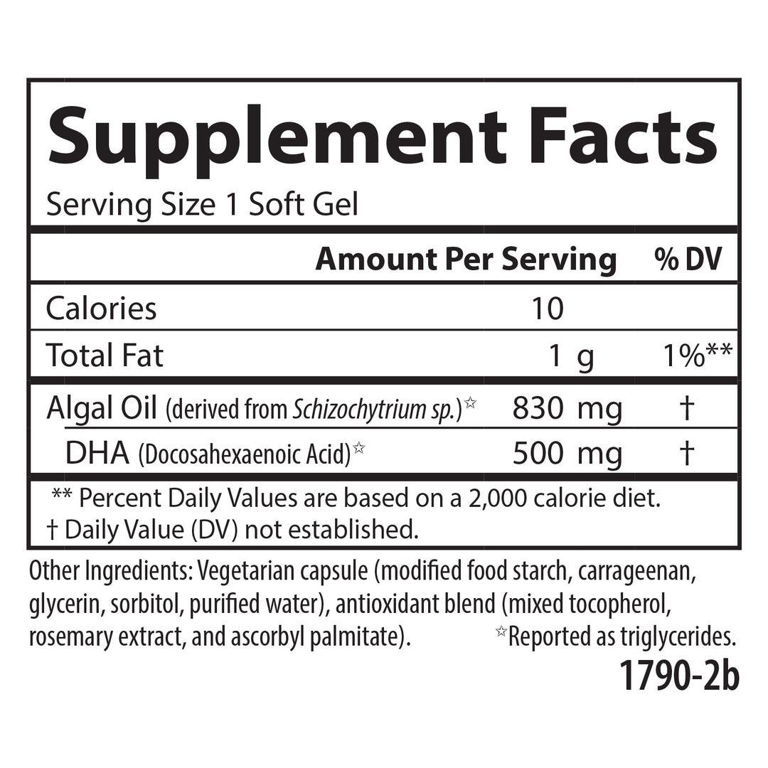 Vegetarian Plant-Based DHA