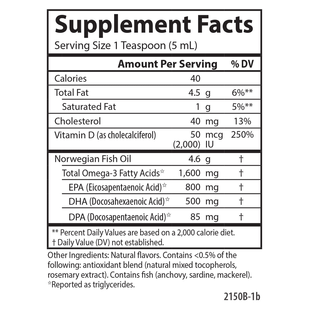 The Very Finest Fish Oil + D3