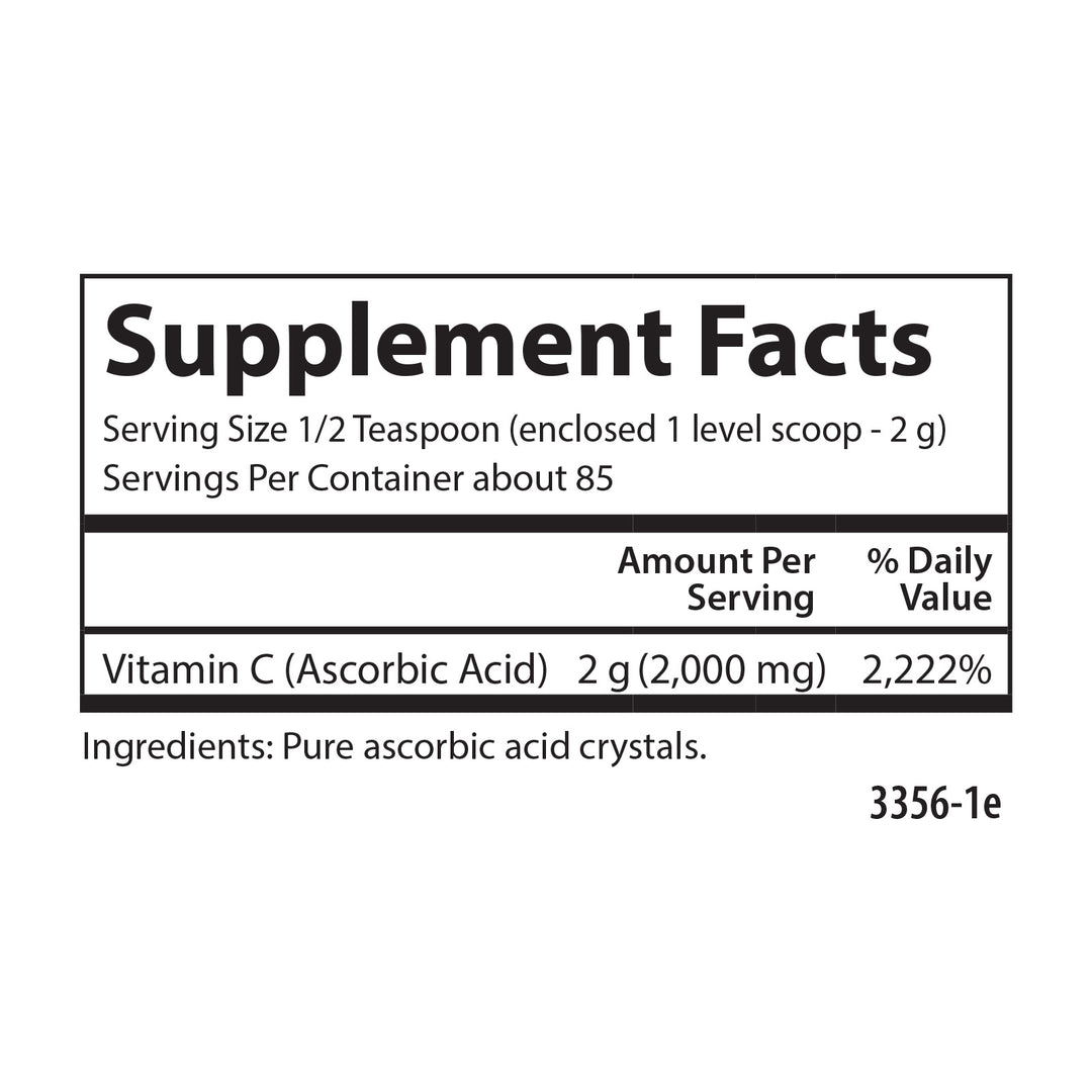 Vitamin C Crystals, Non-GMO