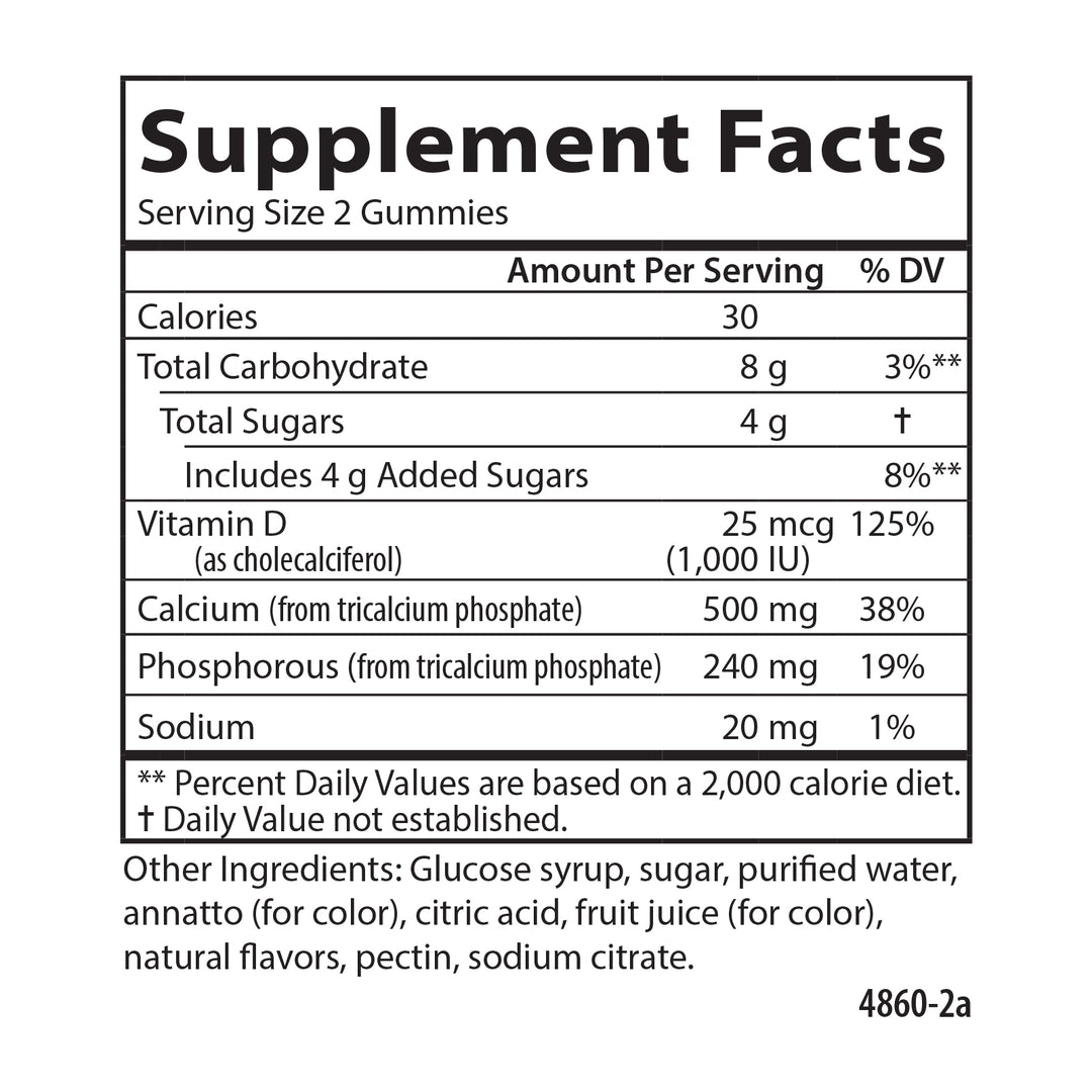 Calcium + Vitamin D3 Gummies