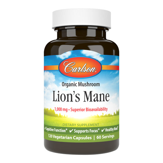 Lion's Mane, known as "the smart mushroom," are large, white mushrooms that resemble a lion's mane. They're rich in vitamins such as thiamine, riboflavin, and niacin and also provide minerals such as manganese, zinc, and potassium. lions mane mushroom benefits, lions mane mushroom supplements. 