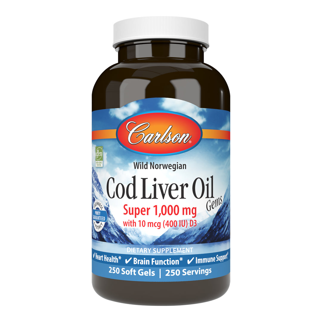 Cod Liver Oil Gems, Super 1,000 mg