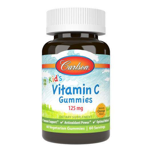 Kid’s Vitamin C Gummies contain no artificial flavors, sweeteners, or dyes. Give your kids the antioxidant power of Carlson Kid’s Vitamin C Gummies. childrens vitamin c gummies, vitamin c gummies for kids, vitamin c 125 mg