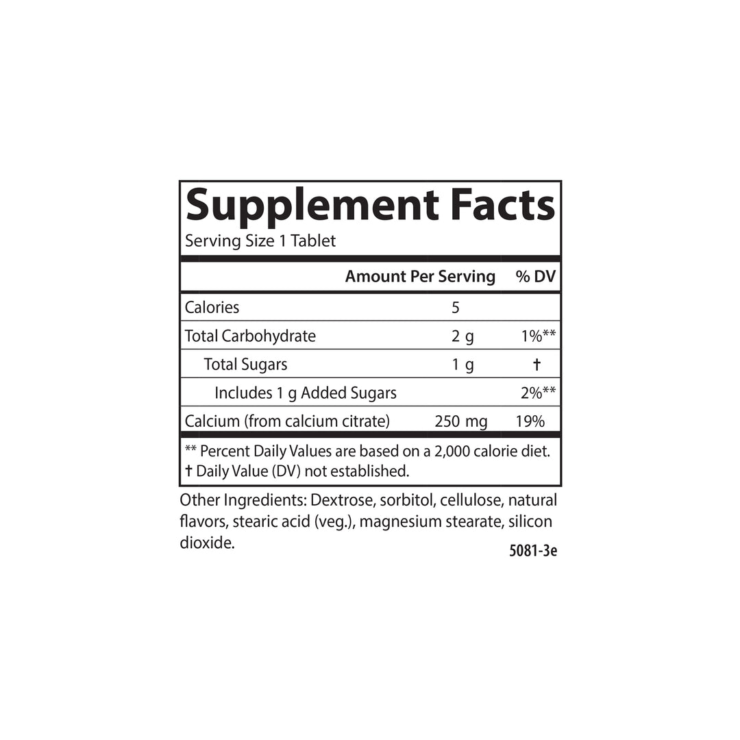 Chewable Calcium Citrate