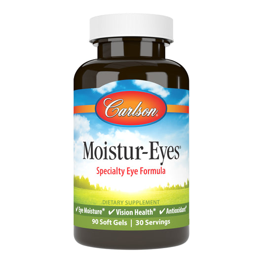 Moistur-Eyes provides the important nutrients that promote normal eye moisture and lubrication from within the body. sku_4821