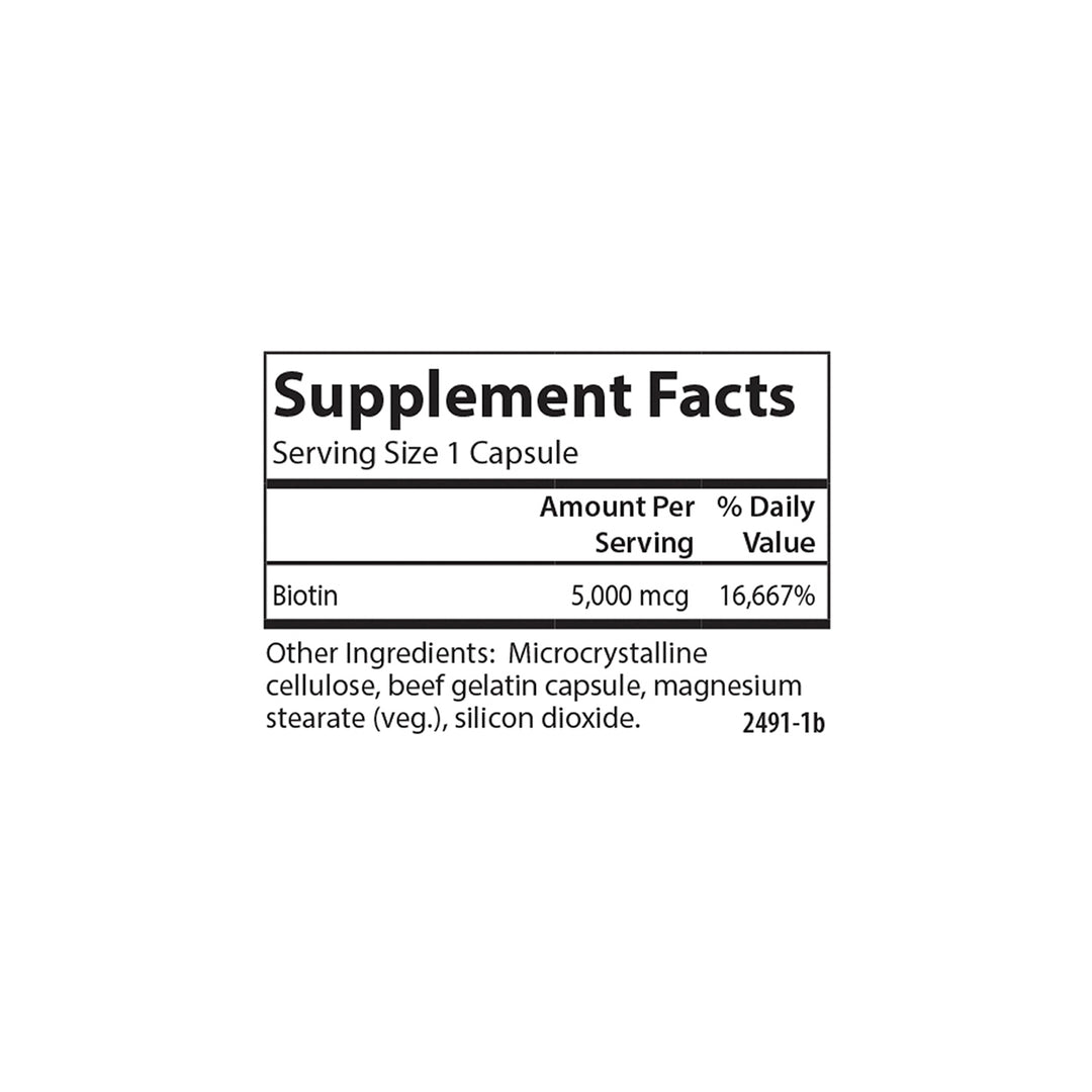 Biotin 5,000 mcg