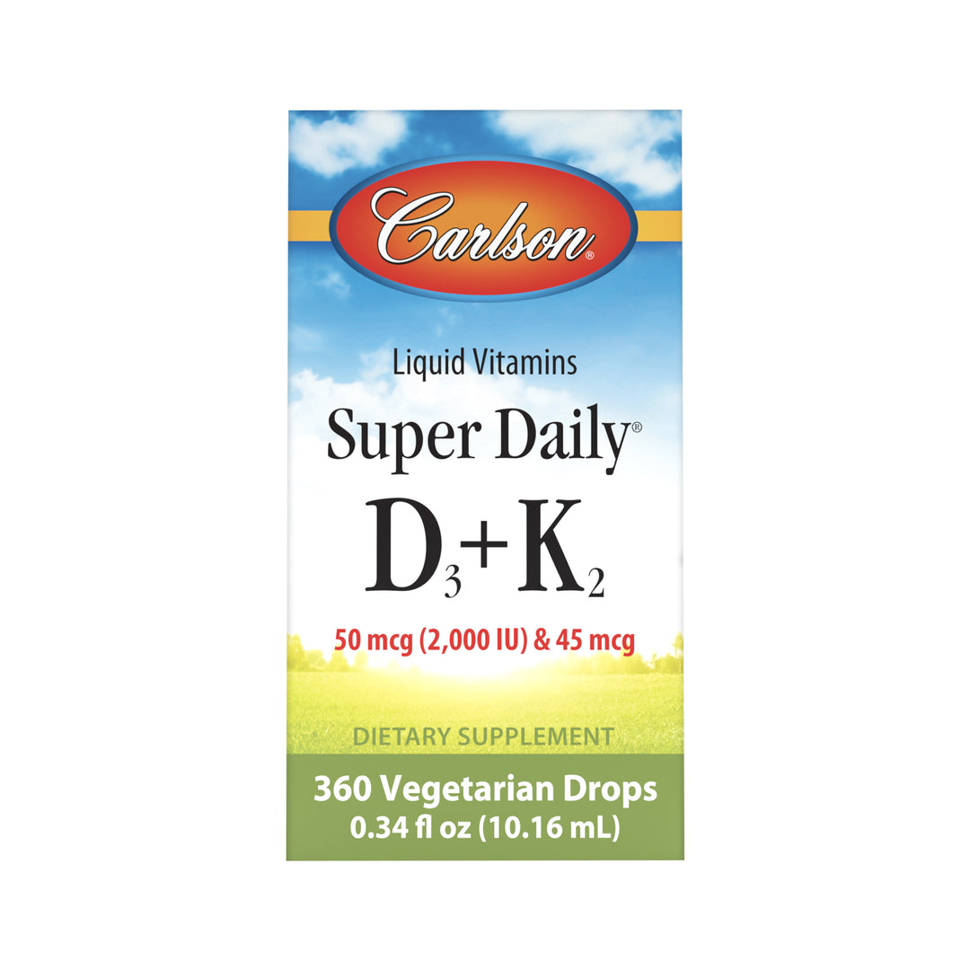 Super Daily® D3 + K2 2,000 IU (50 mcg) & 45 mcg