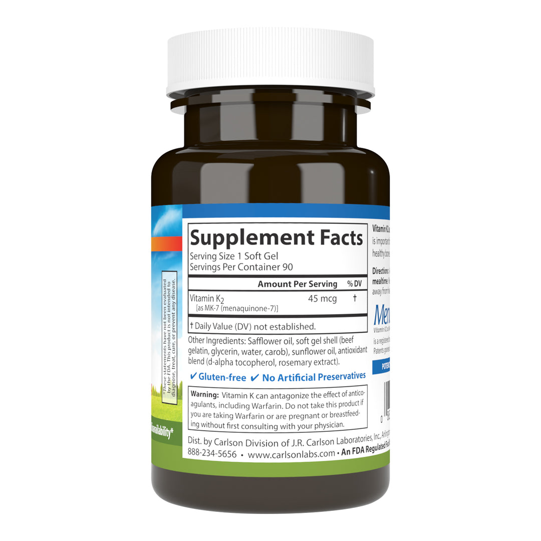 Vitamin K2 as MK-7 45 mcg