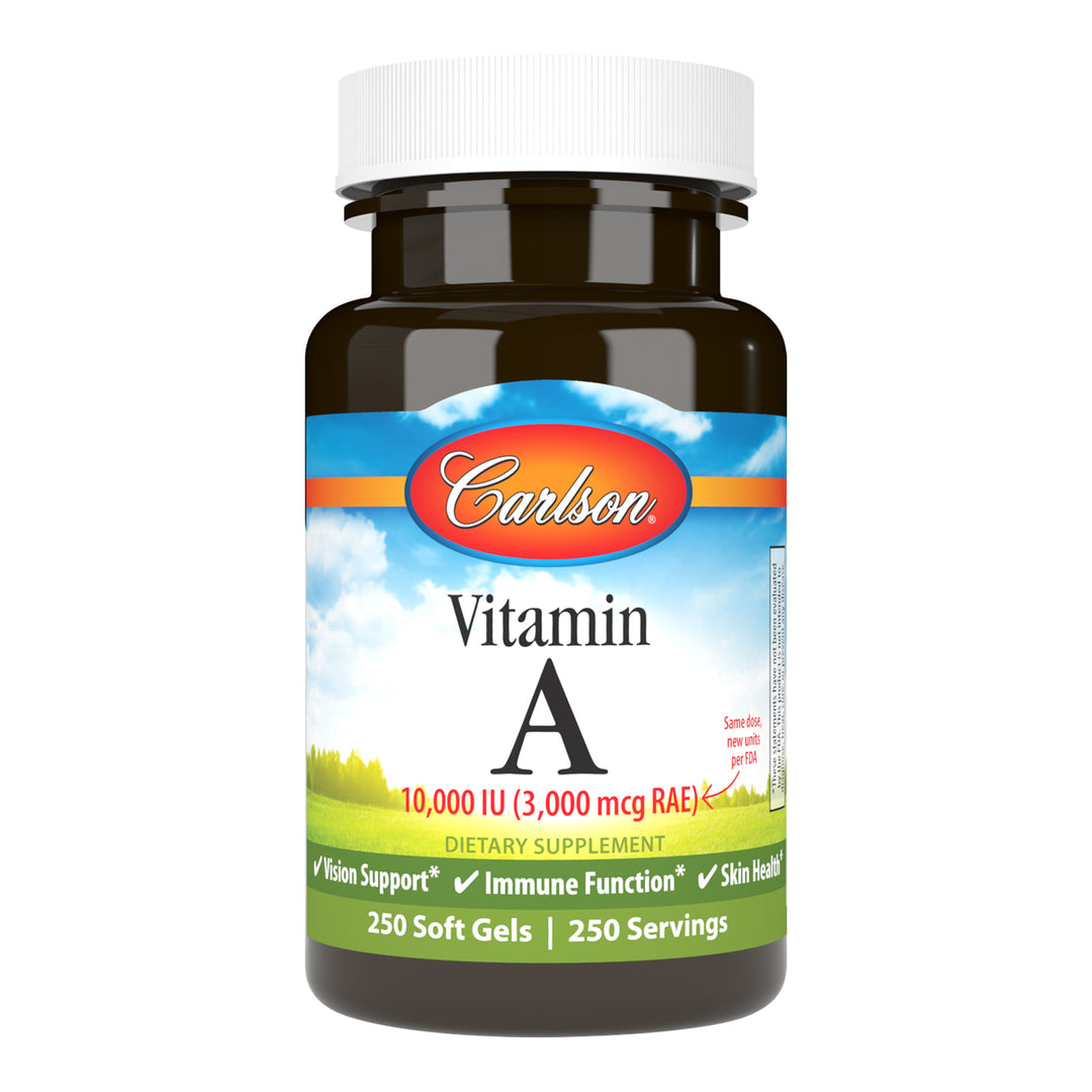 Vitamin A 10,000 IU (3,000 mcg RAE)