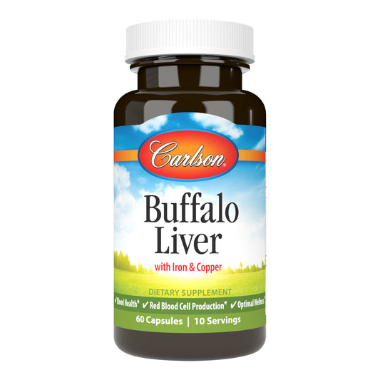 Buffalo Liver is a special formula that provides the rich nutrient blend found in the livers of buffalo, including iron and copper. sku_7050-UPC