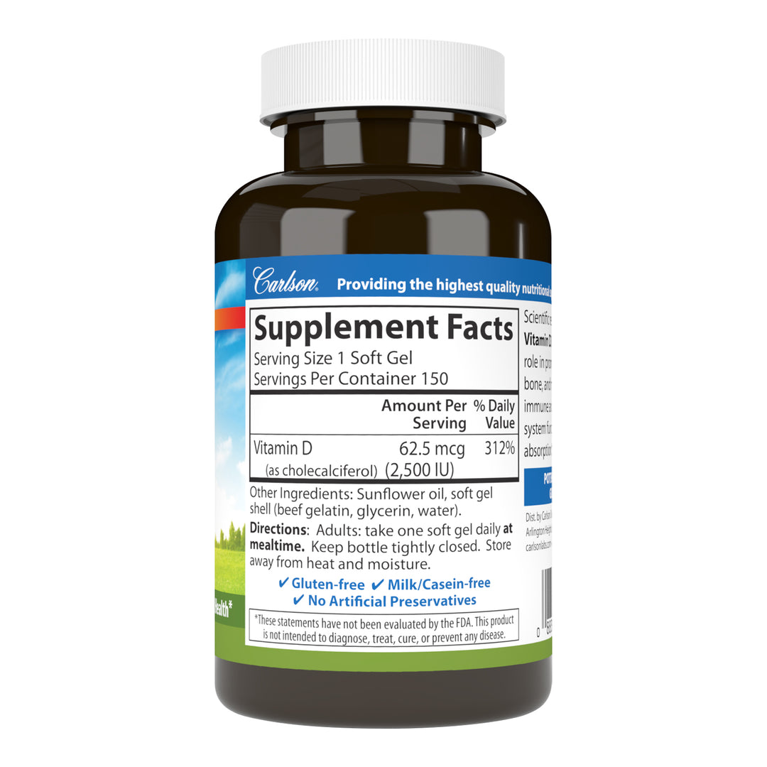 Vitamin D3 2,500 IU (62.5 mcg)