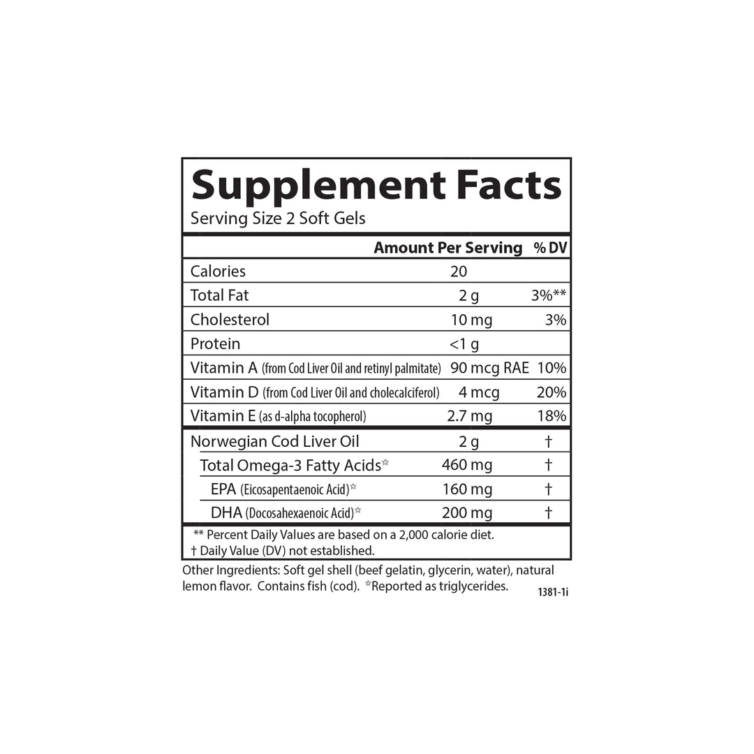 Cod Liver Oil Gems